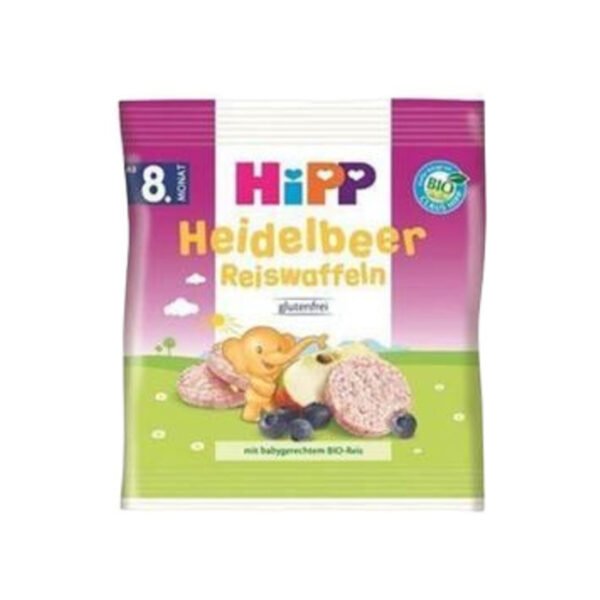 Bebek Gofreti Organik Yaban Mersinli Ve Pirinçli 30 Gr