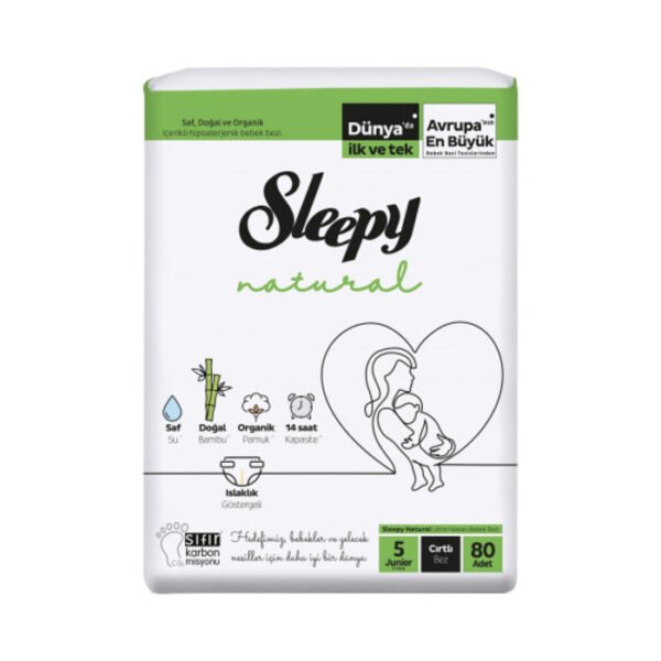 Bebek Bezi Natural Jumbo Junior No:5 80'li