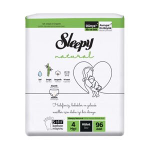 Bebek Bezi Natural Jumbo Maxi 4 Numara 96 Adet 7-14 Kg