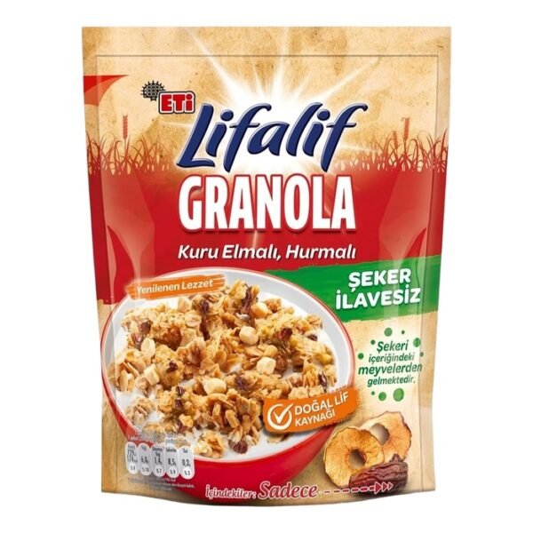 Lifalif Granola Kuru Elma Hurma 200 Gr