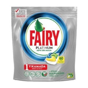 Bulaşık Makinesi Kapsülü Platinum Limon Kokulu 60 Yıkama