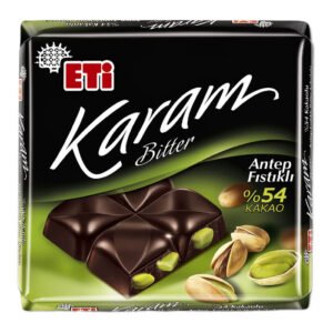 Çikolata Karam Antep Fıstıklı Bitter 60 Gr