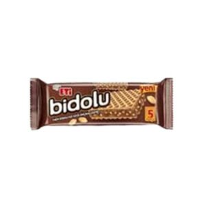 Gofret Bidolu Fındık Kremalı Yer Fıstığı Parçacıklı 81 Gr