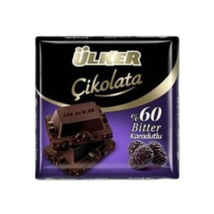 %60 Bitter Karadutlu Kare Çikolata 60 Gr