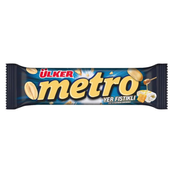 Metro Yer Fıstıklı Bal & Kaymak Aromalı Nugalı Bar 36 Gr