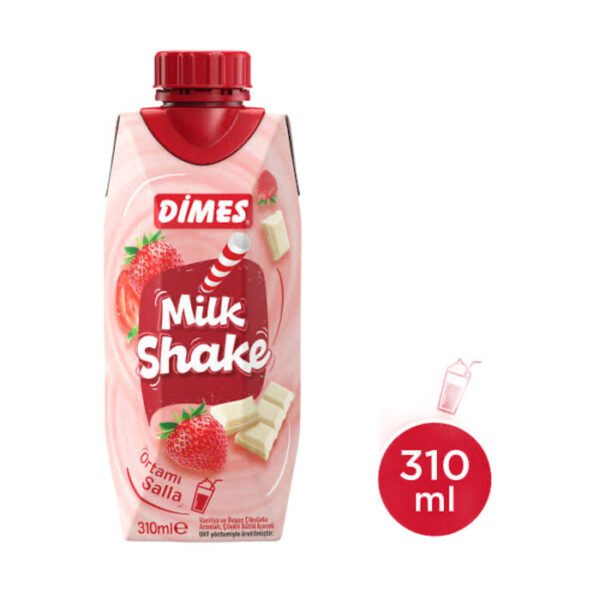 Milkshake Çilekli Beyaz Çikolatalı 310 Ml