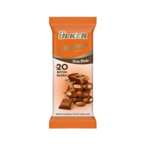 Dolu Dolu Bütün Bademli Sütlü Çikolata 50 Gr