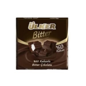 %60 Kakaolu Bitter Kare Çikolata 6x60 Gr