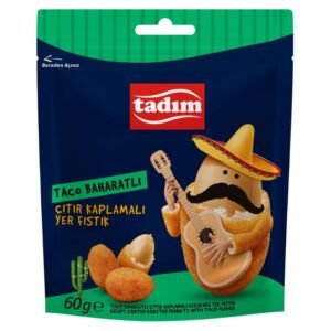 Taco Baharatlı Çıtır Kaplamalı Yer Fıstığı 60 Gr