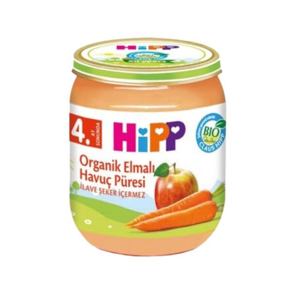 Organik Elmalı Havuç Püresi 125 Gr
