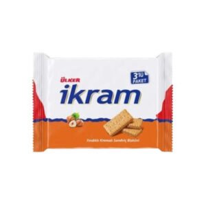 İkram Fındık Kremalı Sandviç Bisküvi 3x84 Gr