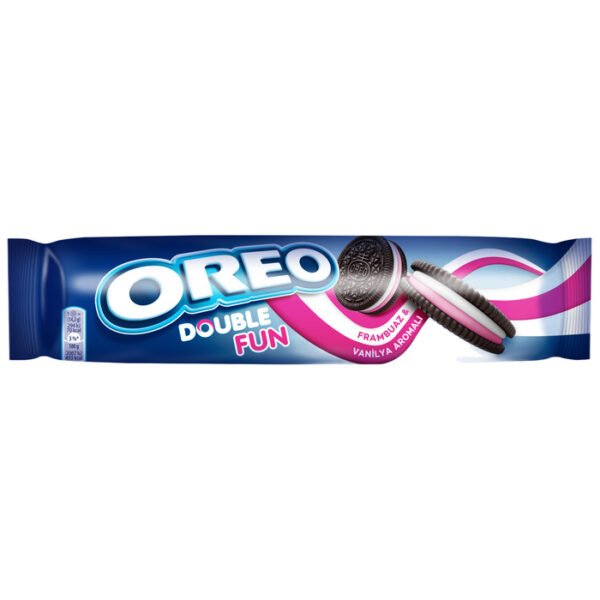 Double Fun Frambuaz Ve Vanilya Aromalı Bisküvi 157 Gr
