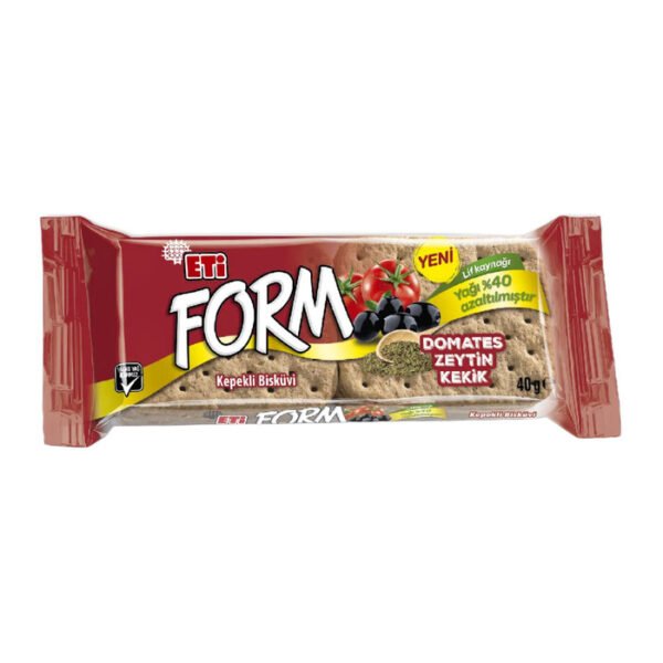 Bisküvi Form Domatesli Zeytinli Kepekli 40 Gr