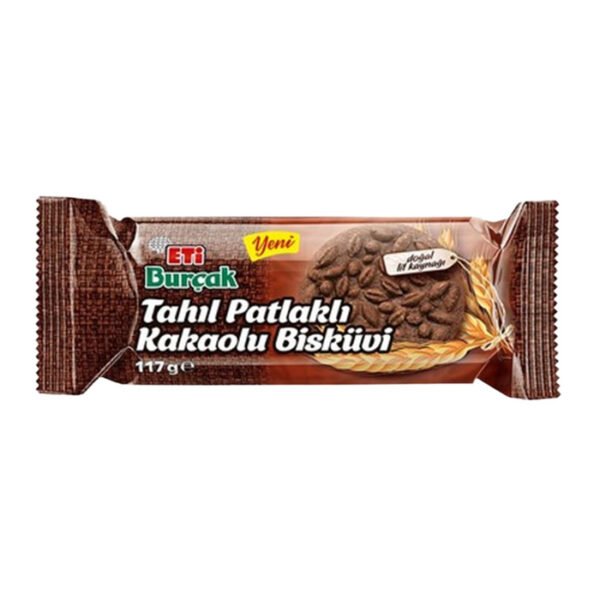 Bisküvi Burçak Tahıl Patlaklı Kakaolu 117 Gr