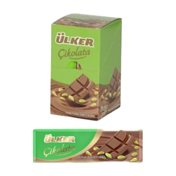 Antep Fıstıklı Sütlü Baton Çikolata 14x30 Gr