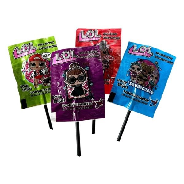 Ekşili Dil Boyayan Lolipop Şeker 8 Gr
