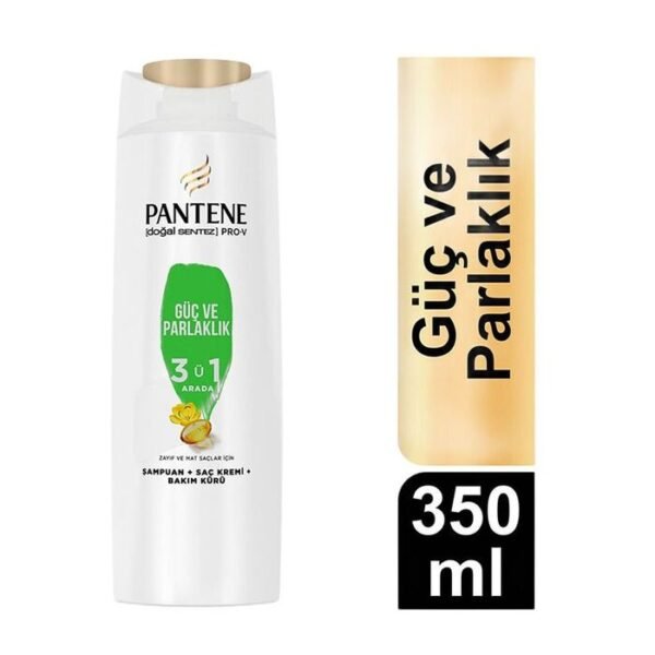 Pro-v Doğal Sentez Şampuan Güç Ve Parlaklık 3'ü 1 Arada 350 Ml