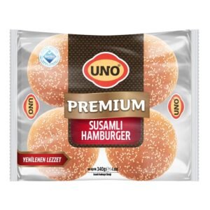Premium Ekmek Hamburger Susamlı 4'lü 340 Gr
