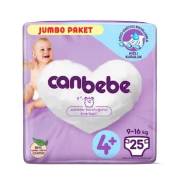 Bebek Bezi 4 Numara Jumbo Paket 9-16 Kg 25 Adet