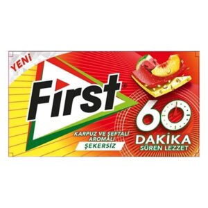 60 Dakika Şeftali Karpuz Şekersiz Sakız 27 gr