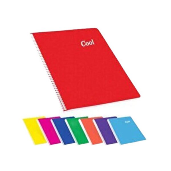 A4 60 Yp. Çizgili PP Kp.Spiralli Cool Defter  Adet