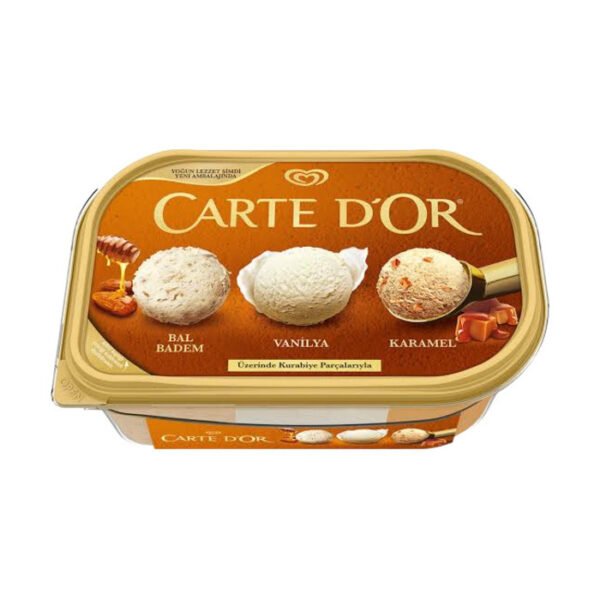 Bal Badem Madagaskar Vanilyası Karamel Dondurma 850 Ml