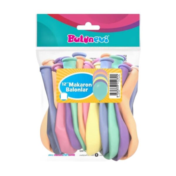 Balon Karışık Makaron 15'li