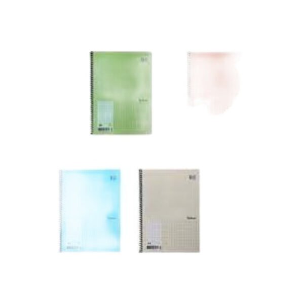 72 Yaprak Spiralli Kareli Defter A4