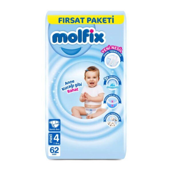 Bebek Bezi Fırsat Paketi 4 Beden 7-14 Kg 62 'li