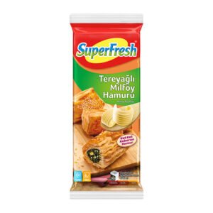 Dondurulmuş Tereyağlı Milföy Hamuru 800 Gr- 18 Adet