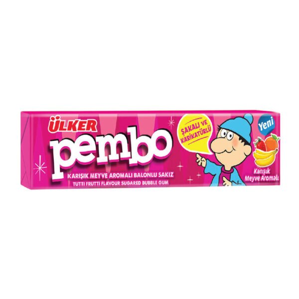 Pembo Karışık Meyve Aromalı Balonlu Sakız 22.5 Gr