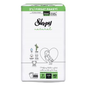 Bebek Bezi Natural 2'li Eko Fırsat Paketi 7 Numara Xxlarge 40 Adet