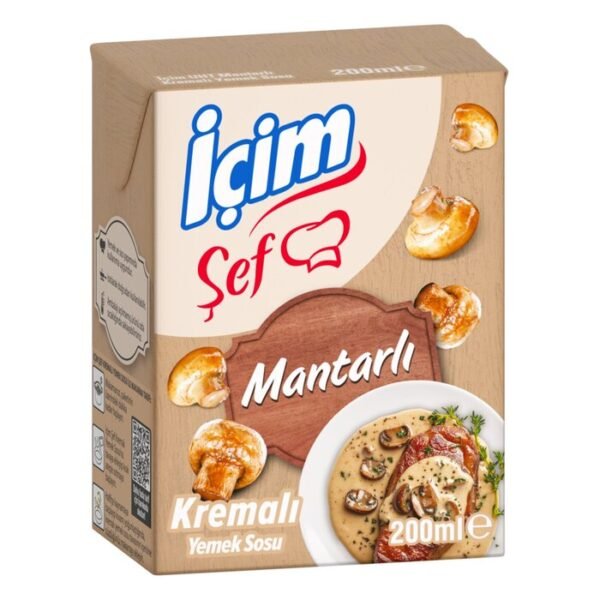 Şef Mantarlı Kremalı Yemek Sosu 200 Ml