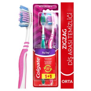 Diş Fırçası Zig Zag Orta 1+1