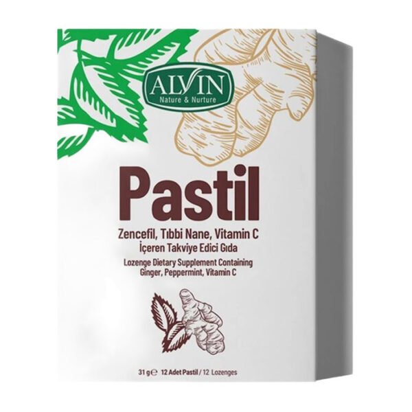 Zencefil Nane Ve C Vitaminli Pastil 12'li