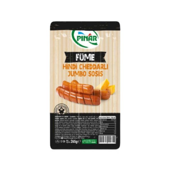 Füme Hindi Cheddarlı Jumbo Sosis 265 Gr