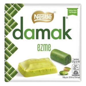 Damak Antep Fıstığı Ezmeli Kare Çikolata 55 Gr