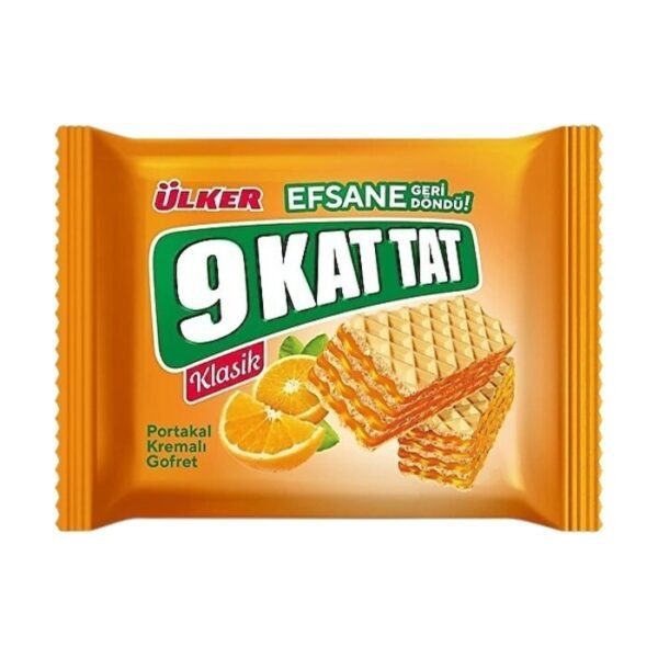 9 Kat Tat Portakal Kremalı Gofret 114 Gr