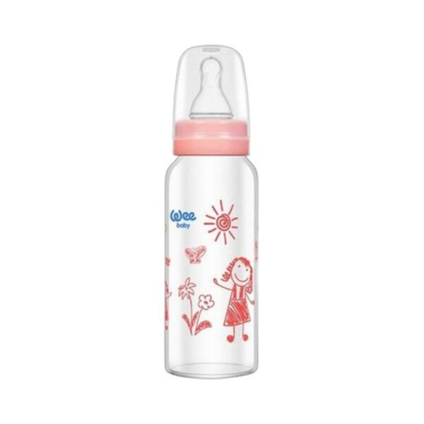 Isıya Dayanıklı Cam Biberon 180 ml No : 771 Askılı Mavi