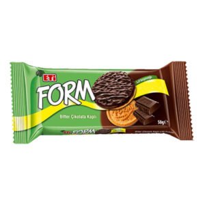 Bisküvi Form Bitter Çikolata Kaplı Lifli 50 Gr