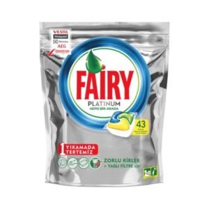 Bulaşık Makinesi Deterjanı Platinum Plus Limon Kokulu 43 Tablet