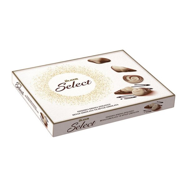 Select Fındıklı Krema Dolgulu Beyaz Çikolata Ve Sütlü Çikolata Kutu 240 Gr