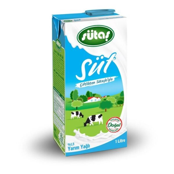 Yarım Yağlı Süt 1 Lt