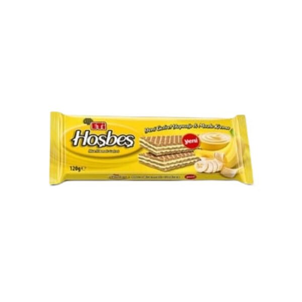 Hoşbeş Muz Kremalı Gofret 120 Gr