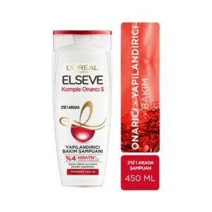 Şampuan Komple Onarıcı 5 Yıpranmış Saçlar Için Keratinxs Içeren Yapılandırıcı Bakım 2si1arada 450 Ml