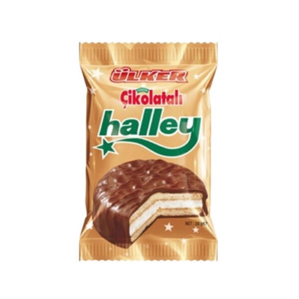 Halley Çikolata Kaplamalı Sandviç Bisküvi 30 Gr