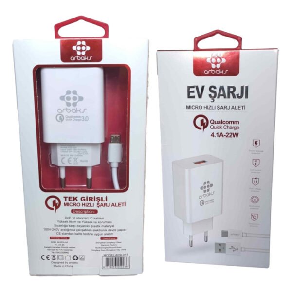 4.1a 18w Qc3 (Micro) Hızlı Şarj Aleti
