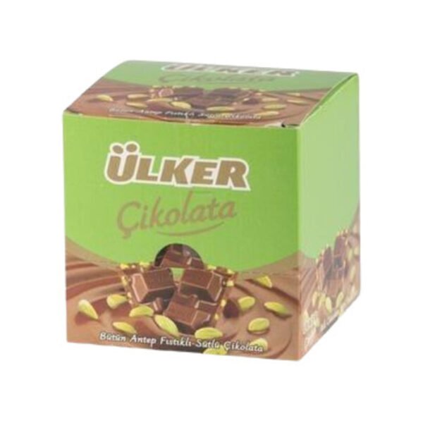 Bütün Antep Fıstıklı Kare Çikolata 6x70 Gr