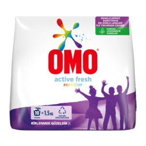 Toz Çamaşır Deterjanı Active Fresh Renkliler 1.5 Kg